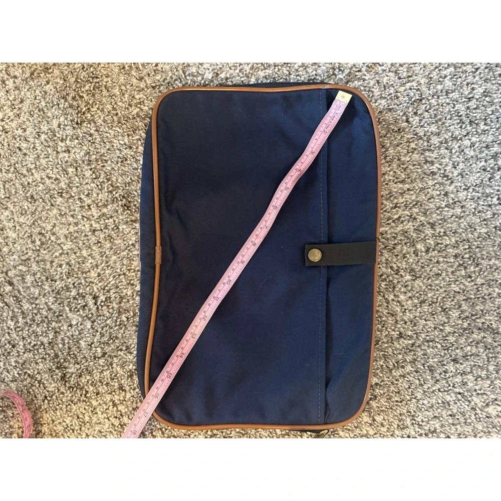 Vintage L.L. Bean Canvas and Leather Laptop Bag case Cover 17